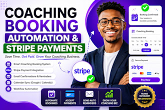 automate coaching appointment booking and stripe payments