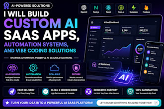 custom ai saas apps, automation systems, and vibe coding solutions