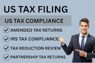file US tax return, tax amendment, irs compliance, partnership tax service