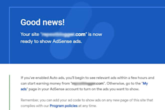 approve your domain for google adsense