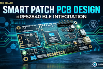 create advanced smart patch pcb with nrf52840 ble integration
