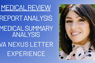 review your medical record with summary analysis
