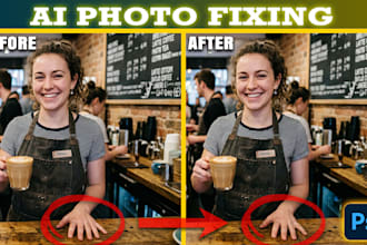 fix ai image artifacts, hands and errors in photoshop