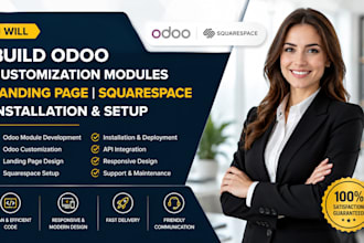 build odoo customization modules landing page squarespace  installation website