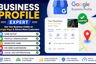 setup, do google business profile verification and reinstate gmb
