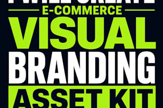 ecommerce visual branding asset kits creation for shopify and online stores