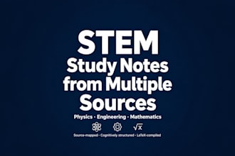 create stem study notes from your lecture materials and slides