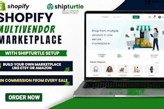 build high converting shipturtle ecommerce shopify multi vendor marketplace