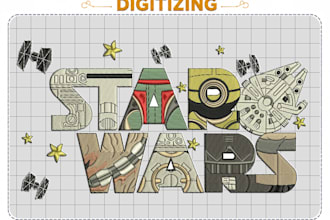 fast turnaround embroidery digitizing emb, dst, digitize logo image