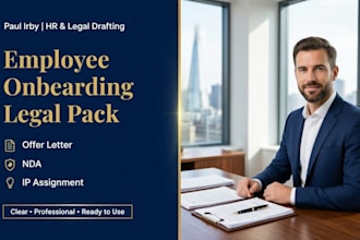 write your complete employee onboarding legal agreement package