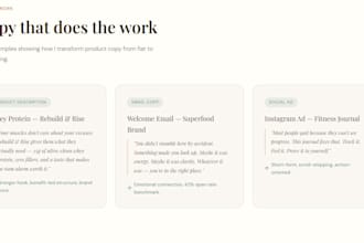 write health and wellness product descriptions that convert