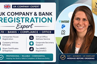 do UK ltd company profile, setup wise or payoneer bank, mecury bank, and many