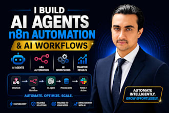 build ai agents, n8n automation, n8n workflow or ai workflow automation