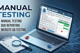do manual testing and write professional test cases