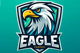 make wonderful style for eagle mascot logo design service