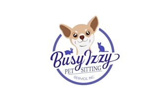 design minimalist pet dog cat animal logo
