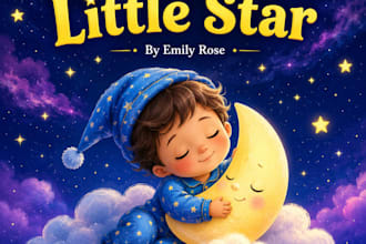 design eye catching children book cover or kids book cover
