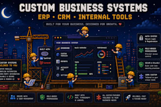 build erp, CRM with PHP or typescript and laravel