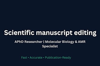edit and polish your scientific manuscript, thesis, or research paper
