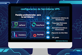 configurare tu vps con el panel de tu preferencia aapanel,hestiacp etc