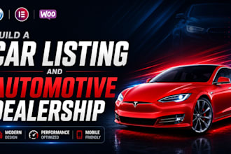 design an automotive car dealership, car listing website