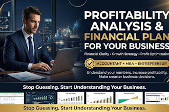create a profitability analysis and financial plan for your business