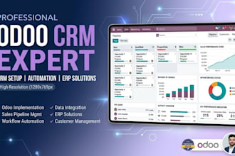 setup odoo crm odoo automation odoo sales pipeline, software developer odoo erp