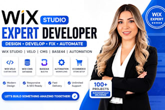 build fix wix cms studio velo base44 website wix cms database and wix automation