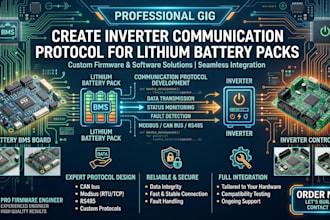 create inverter communication protocol for lithium battery packs