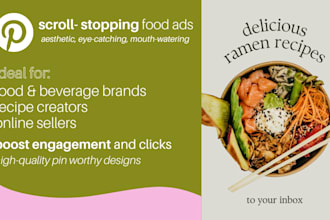 design pinterest graphics for food and beverage businesses