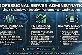 manage, secure, and optimize your linux or windows server