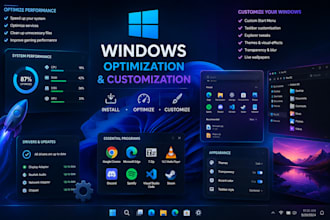 be installing windows optimizing and customizing
