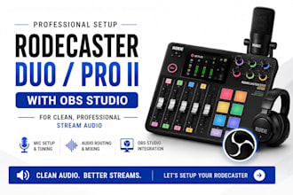 setup rodecaster duo pro ii with obs for clean stream audio