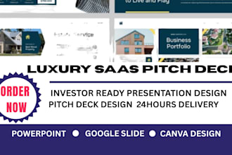 saas pitch deck design powerpoint, presentation design in 24hrs