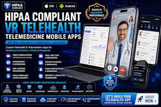 do men hipaa compliant VR telehealth telemedicine healthcare medical mobile apps