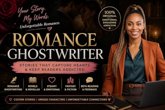 write captivating erotica romance stories novels novella with emotional depth