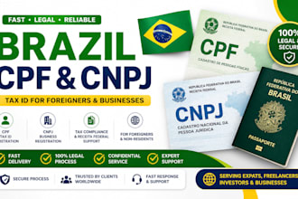 get brazil cpf cnpj tax id for foreigners fast
