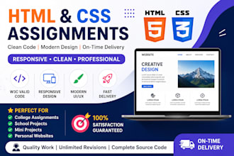 do html css assignments