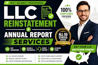 help reinstate your llc and file annual reports