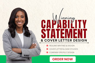 write and design federal ats resume and government contract capability statement
