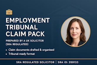 professionally prepare your UK employment tribunal claim documents UK solicitor