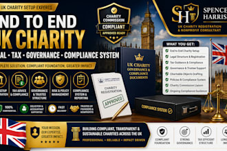 provide end to end UK charity setup with legal tax governance and compliances