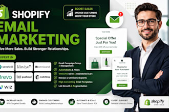 shopify email marketing sendwill klaviyo omnisend brevo pushowl mailchimp wiz