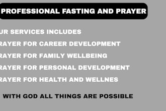 pray and fast according to your prayer request