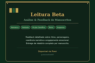 escreverei uma sinopse atraente para seu livro