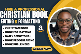 do christian book editing formatting proofreading devotional journal book editor