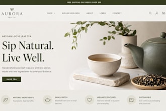 build squarespace tea store website herbal blends website shop loose leaf websit