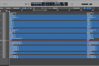 editing, mixing and mastering