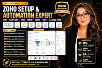 zoho crm setup zoho campaigns zoho sites zoho salesiq zoho desk zoho form books