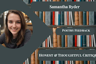 critique your poetry with honest and thoughtful feedback